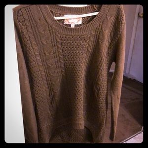 Brown oversized sweater shirt